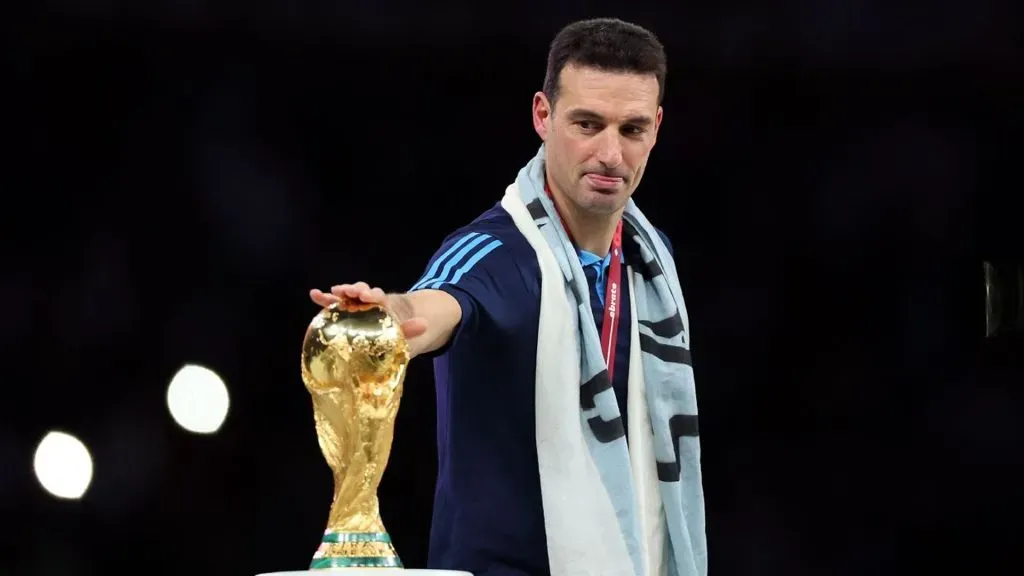 Lionel Scaloni, campeón del mundo como DT de Argentina