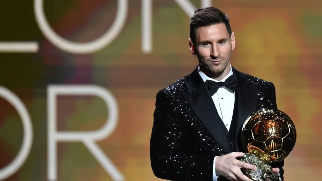 Messi, ganador del Balón de Oro 2021 (Getty Images).