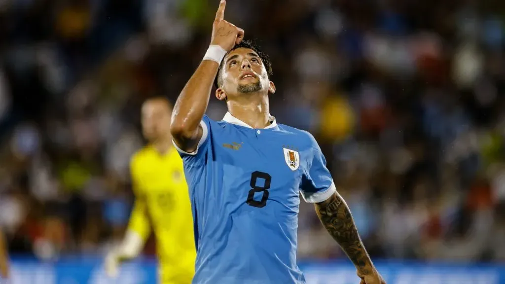 Cristian Olivera ya jugó en la Selección Uruguaya mayor con Bielsa (Getty Images).