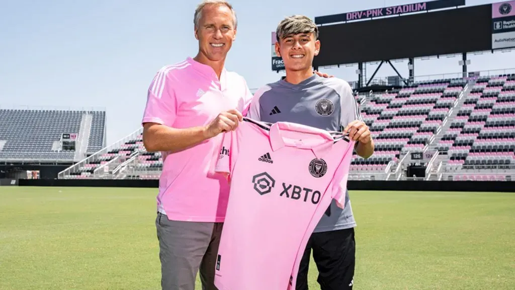 Santi Morales, una de las promesas del Inter Miami, que apenas tiene 16 años.