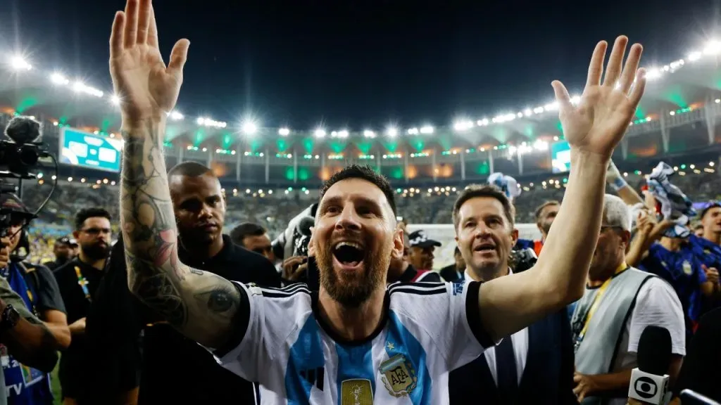 Messi lideró a Argentina para vencer a Brasil en el Maracaná en su último partido en la Selección (Getty Images).