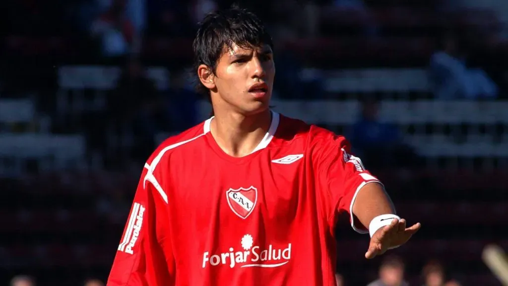 Kun Agüero en Independiente (IMAGO / Latinphoto/Azcarate)