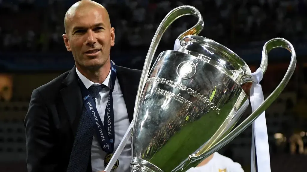 Tres Champions League como entrenador para Zidane en el Real Madrid.