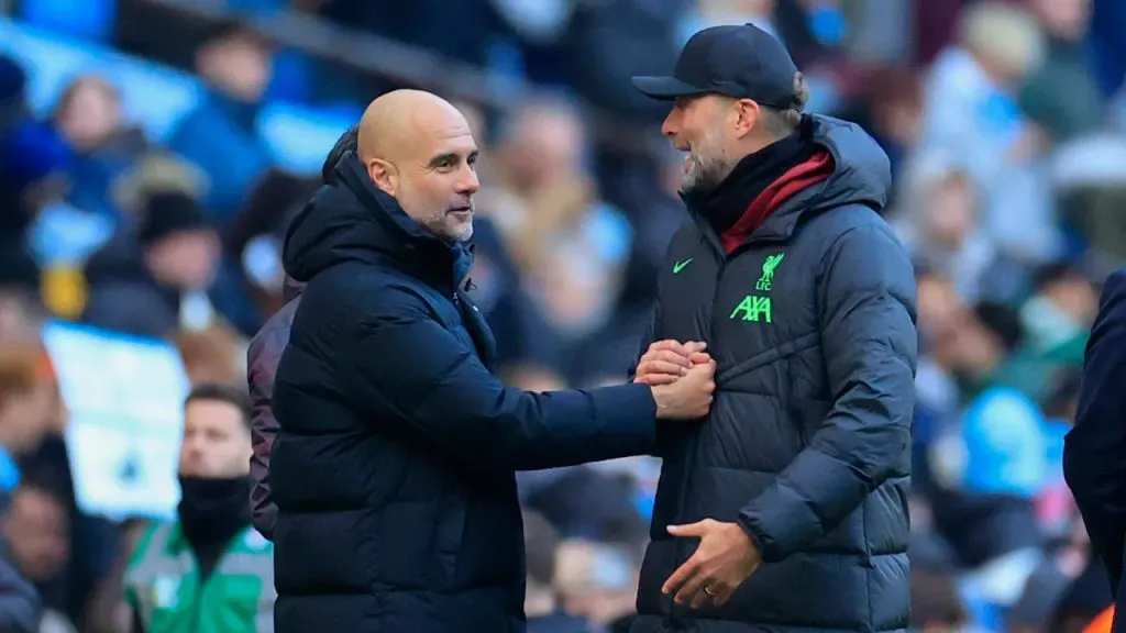 Guardiola y Jürgen Klopp, una de las rivalidades más grandiosas del fútbol (IMAGO / News Images).