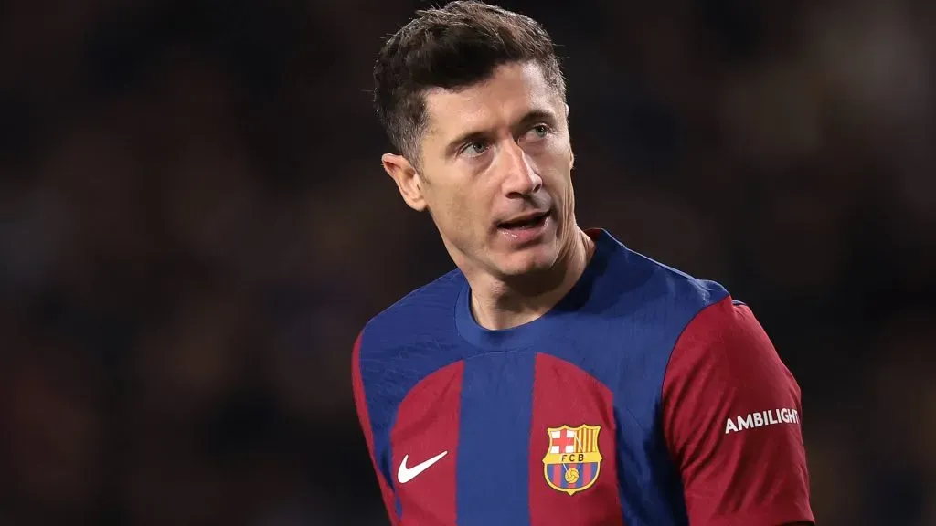 Robert Lewandowski como jugador del Barcelona