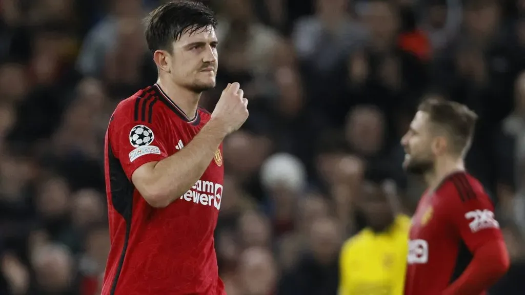 Harry Maguire con el Manchester United