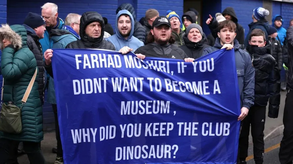 Farhad Moshiri, muy cuestionado por los hinchas de Everton (Getty Images).