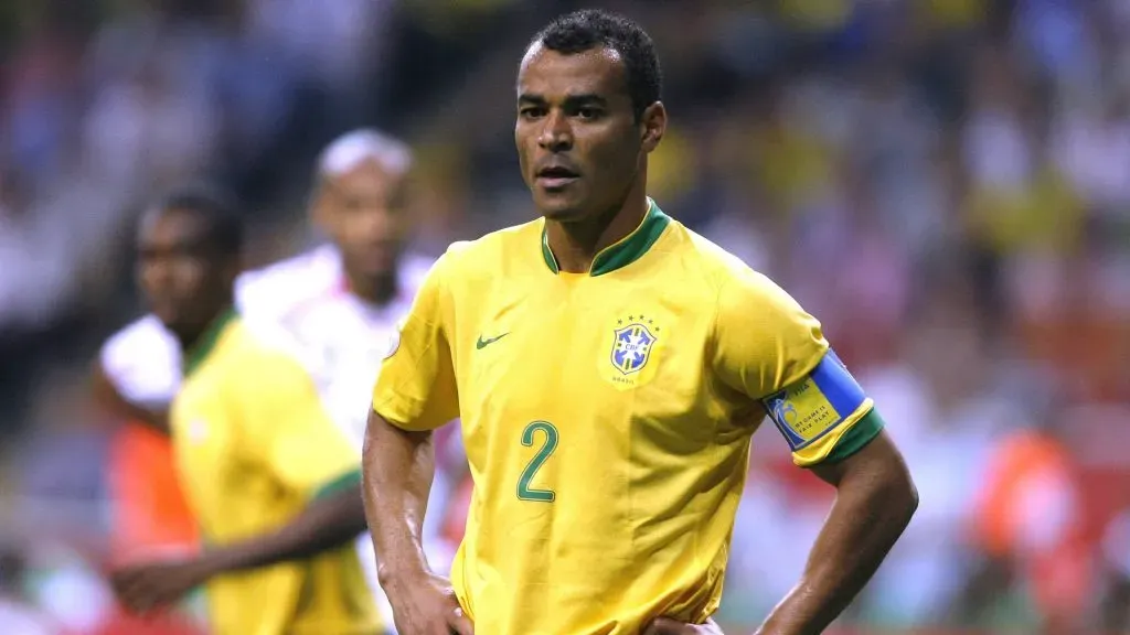 Cafú, campeón del mundo con Brasil