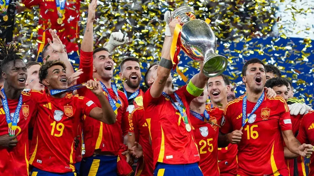 España ganó la Eurocopa y lo celebró a lo grande.