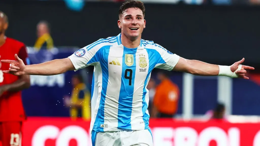 Julián Álvarez con la Selección Argentina en la Copa América 2024
