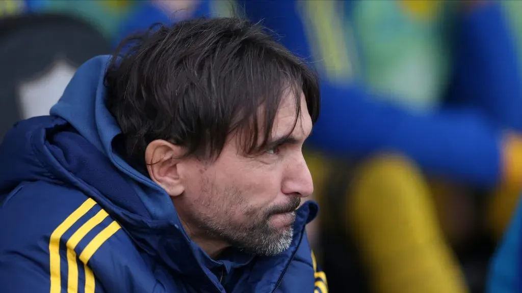 Diego Martínez, el entrenador de Boca Juniors (Getty Images).