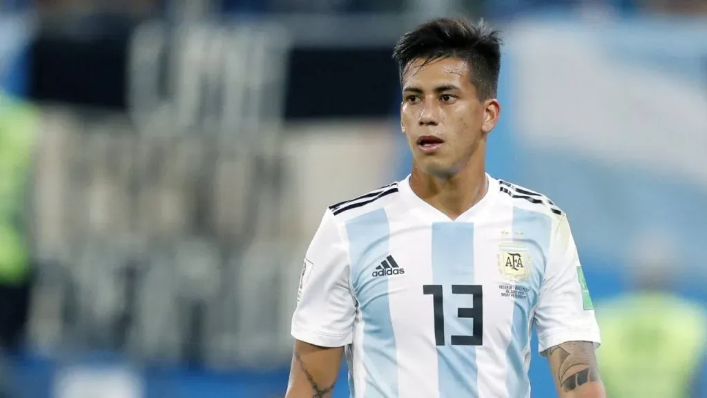 Maxi Meza, mediocampista de la Selección Argentina en Rusia 2018 (IMAGO / Pro Shots).