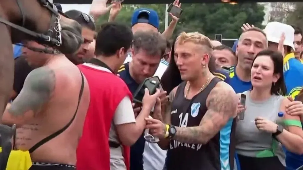 “El Polaco” en Brasil, por ver la final de la Copa Libertadores.