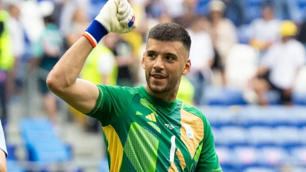 Gerónimo Rulli, arquero de la Selección Argentina olímpica.