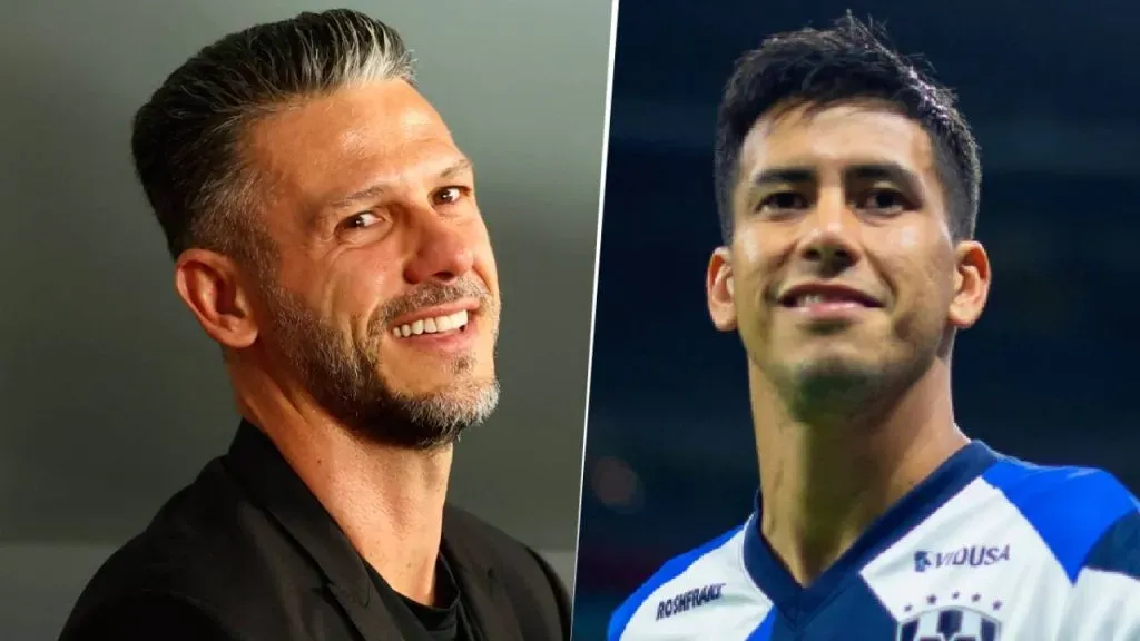 Martín Demichelis, técnico pretendido por Monterrey, y Maxi Meza. (Foto: IMAGO).