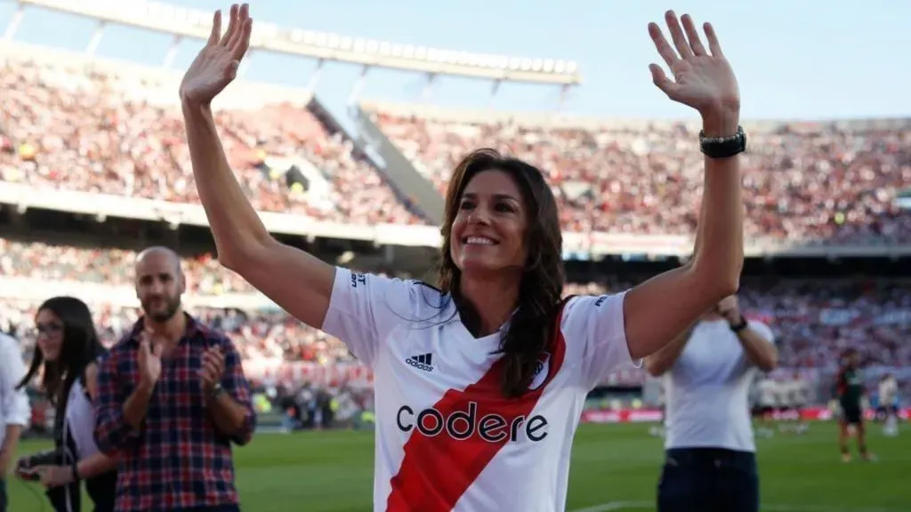 Gaby, otra que fue ovacionada en el Monumental (Prensa River)