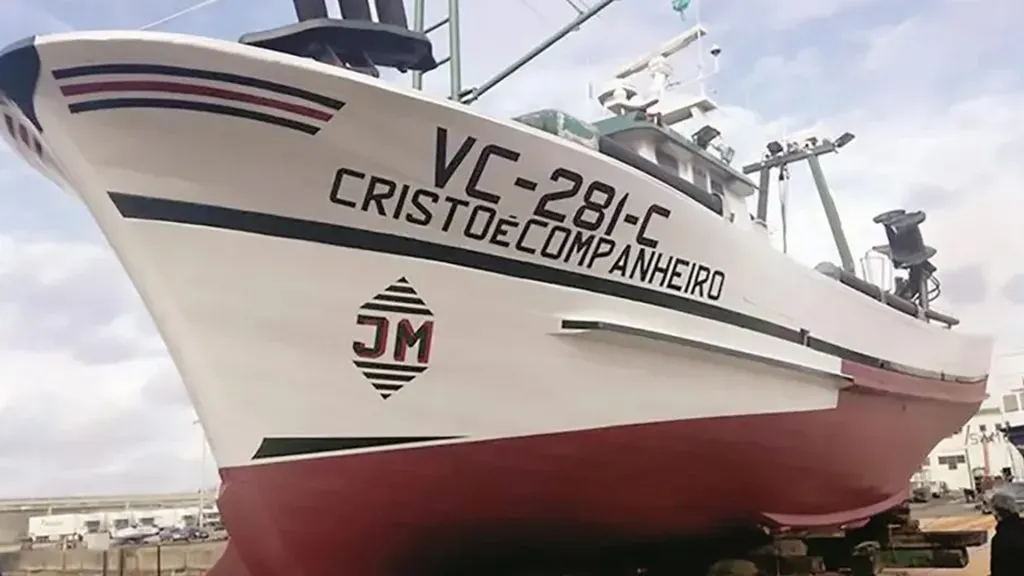 Uno de los barcos de Coentrao.