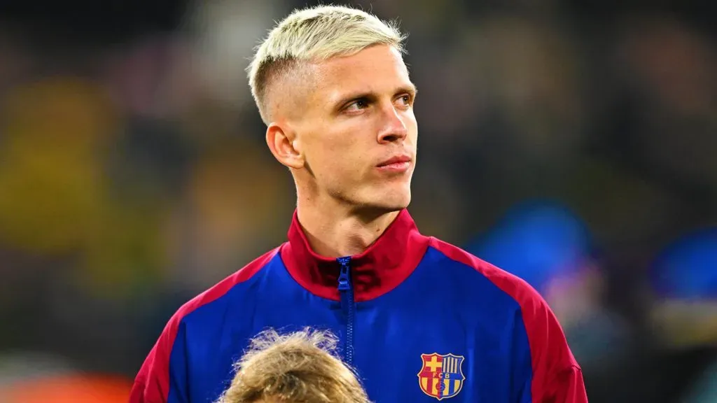 Dani Olmo como jugador del Barcelona