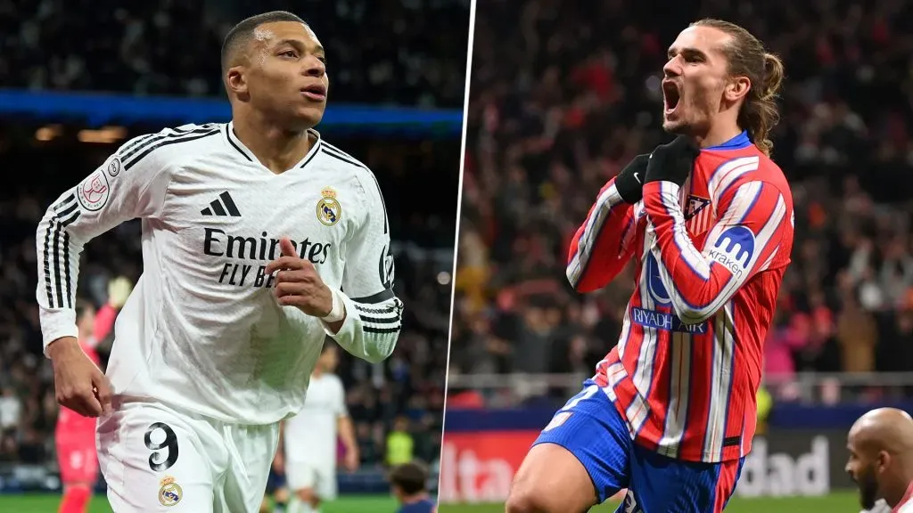 Mbappé (15) y Griezmann (8) los goleadores de cada equipo en LALIGA esta temporada.