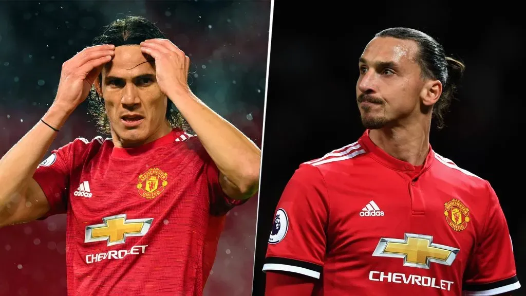 Cavani fue el sucesor de Ibrahimovic en Manchester.