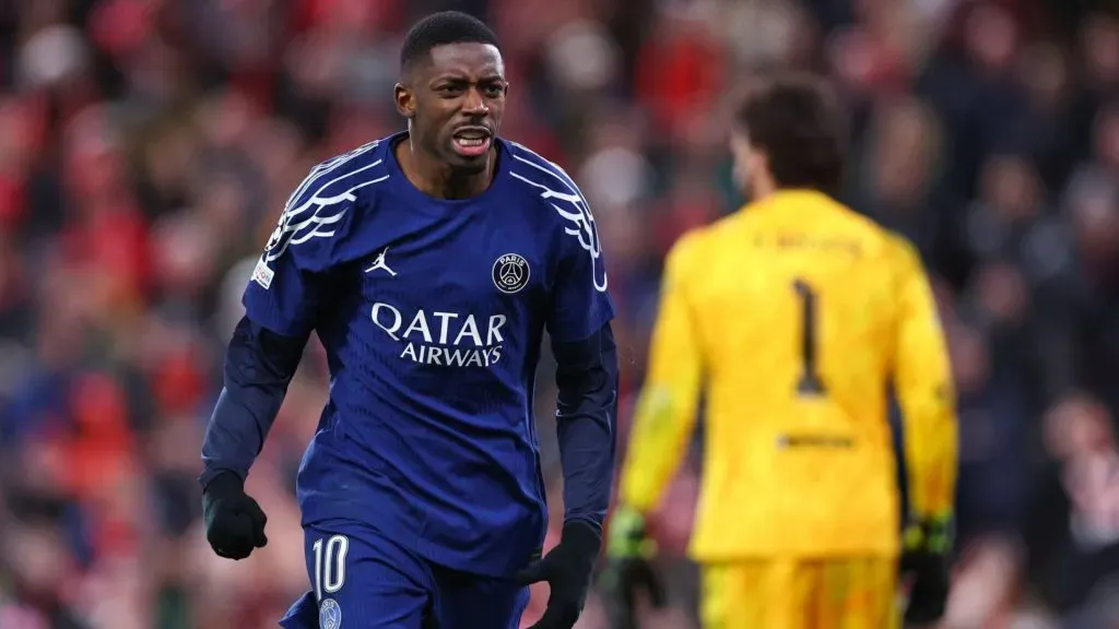 Ousmane Dembélé y su curiosa forma de patear los penales