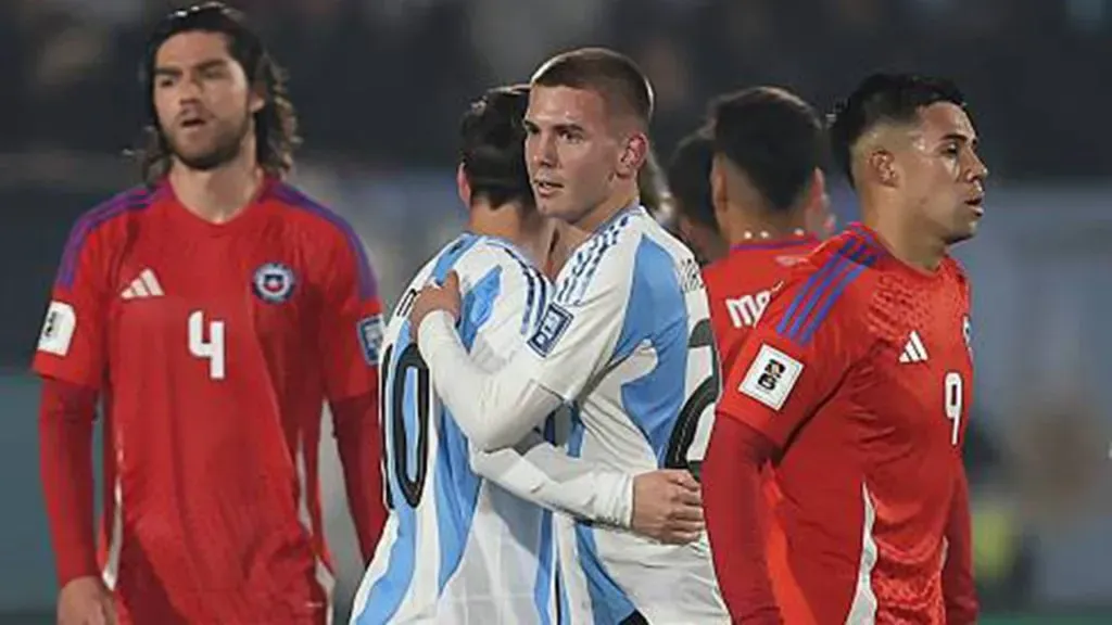 Messi y Mastantuono compartieron cancha ante Chile por Eliminatorias.