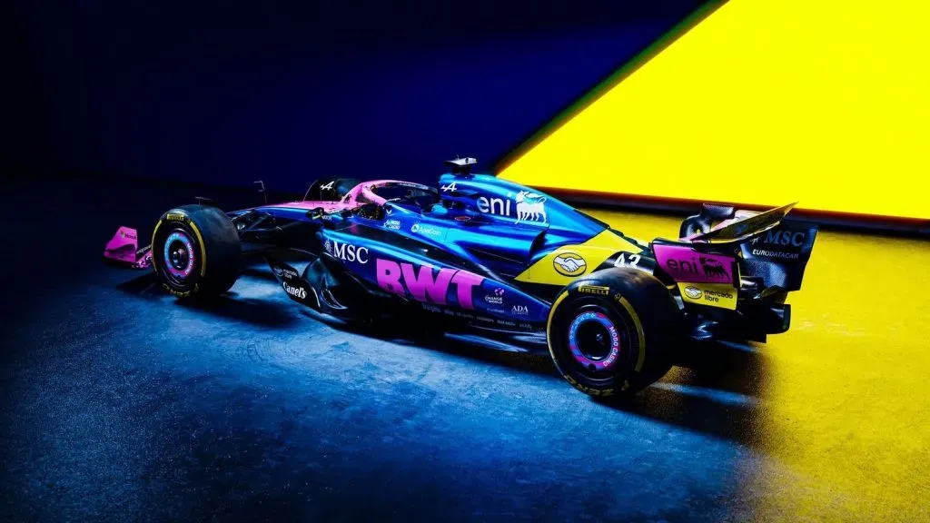 El diseño especial del A525 para el Gran Premio de los Estados Unidos. (Alpine F1 Team)