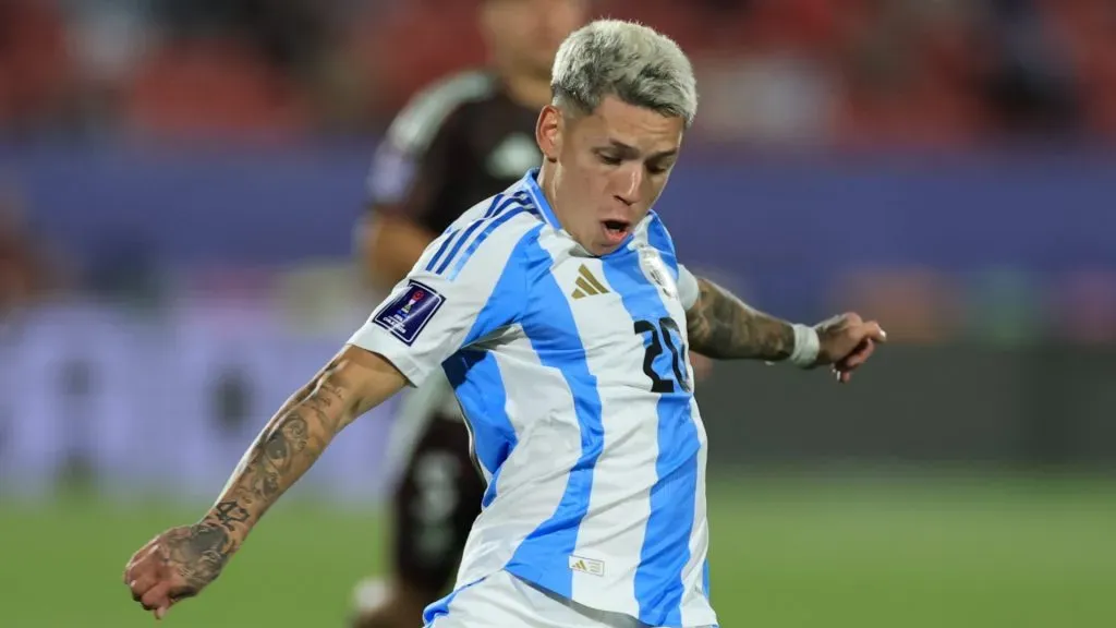 Gianluca Prestianni, en la mira de Scaloni tras el Mundial Sub 20 (Prensa AFA).