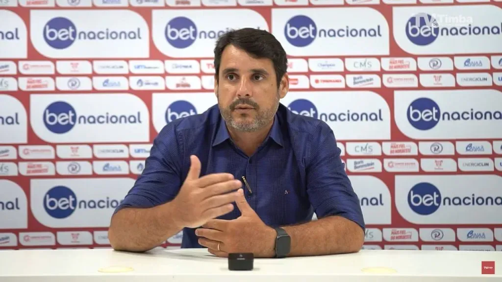 Foto: Reprodução Canal Oficial do Náutico no YouTube/ TV Timba – Luiz Gayão, vice-presidente