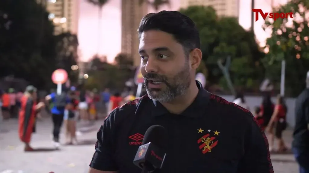Foto: Reprodução do Canal do YouTube TV Sport Recife – Raphael Campos, vice-presidente de planejamento estratégico do Sport Club do Recife