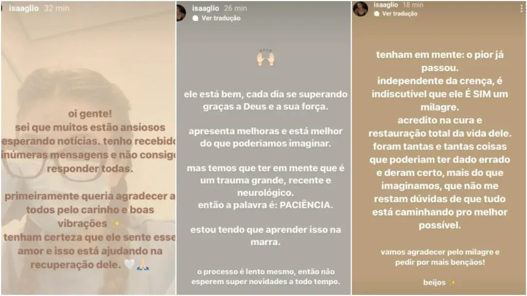 Fotos: Reprodução/Instagram de Isabella Aglio