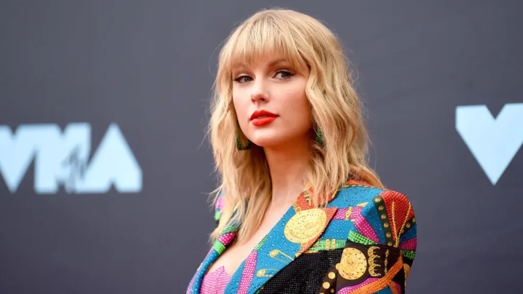 Taylor Swift no MTV Awards de 2019, em Nova Jersey. Reprodução: Jamie McCarthy/Getty Images for MTV