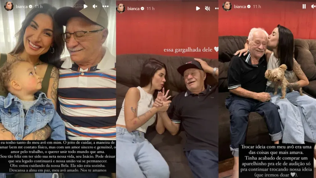 Bianca Andrade revela sobre falecimento do avô. Reprodução/Instagram