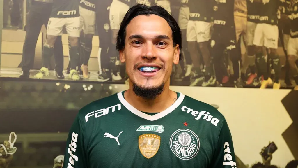 Gustavo Gómez fez mais um jogo abaixo da crítica e foi cornetado nas redes sociais – Foto: Fabio Menotti/Palmeiras