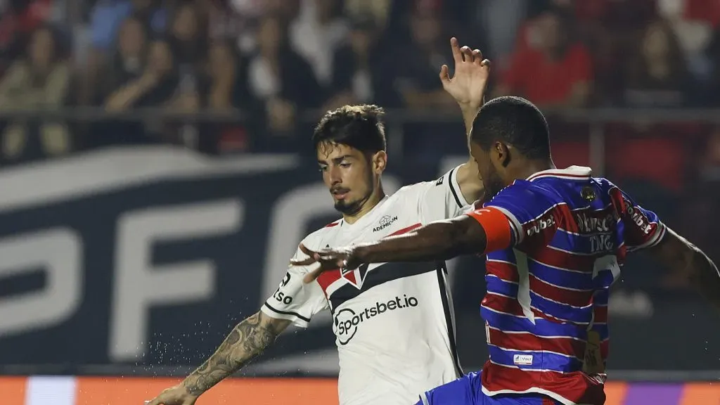 Foto: Rubens Chiri/Saopaulofc.net – Pedrinho entrou já na reta final do 2° tempo