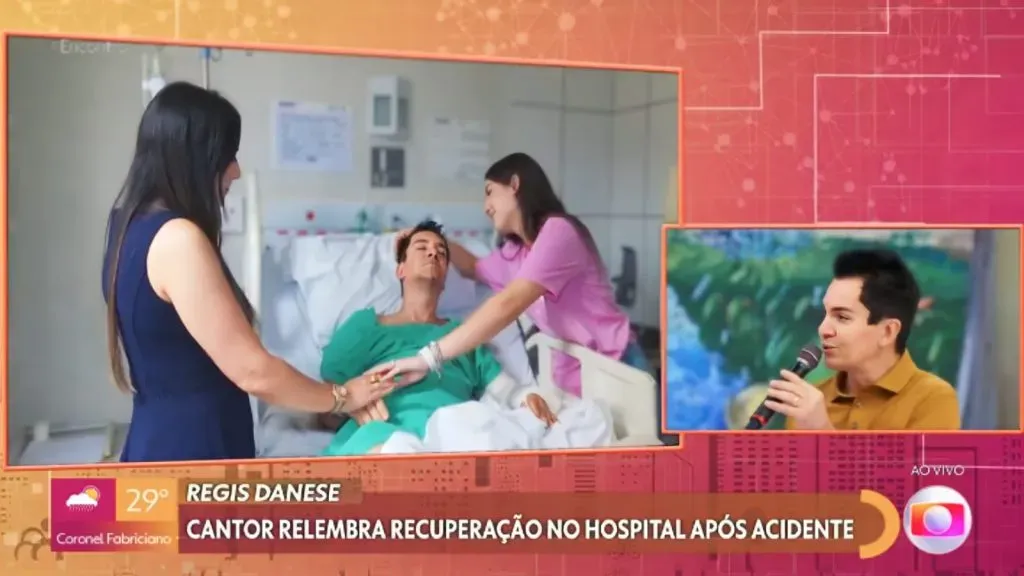 Regis se declara a esposa – Foto: Reprodução/Globo