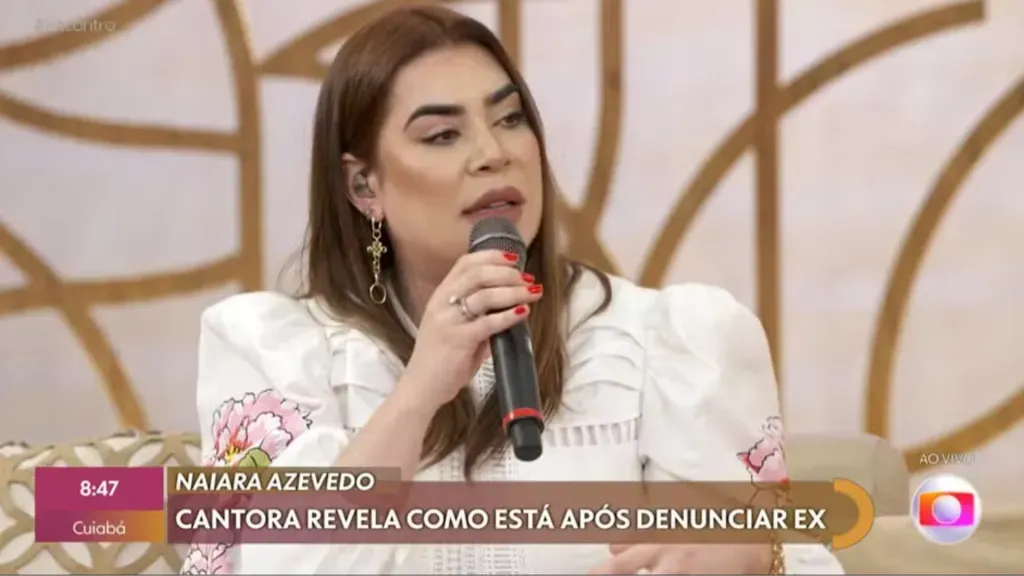 Naiara Azevedo detalha caso com ex-marido. Reprodução: TV Globo.
