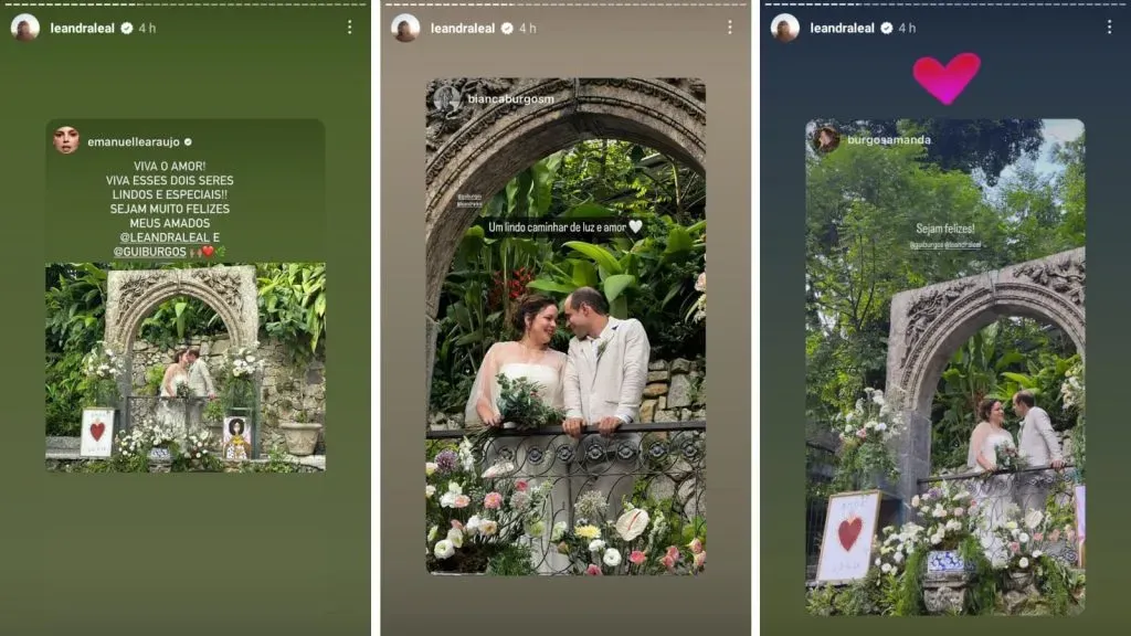 Detalhes do casamento de Leandra – Foto: Reprodução/Instagram