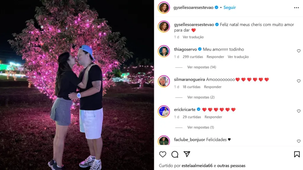 Gyselle e Thiago assumem namoro. Reprodução/Instagram