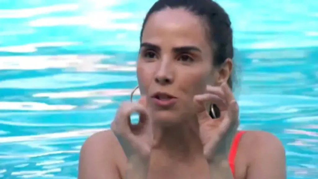 Wanessa Camargo na piscina do BBB 24 – Foto: Globo