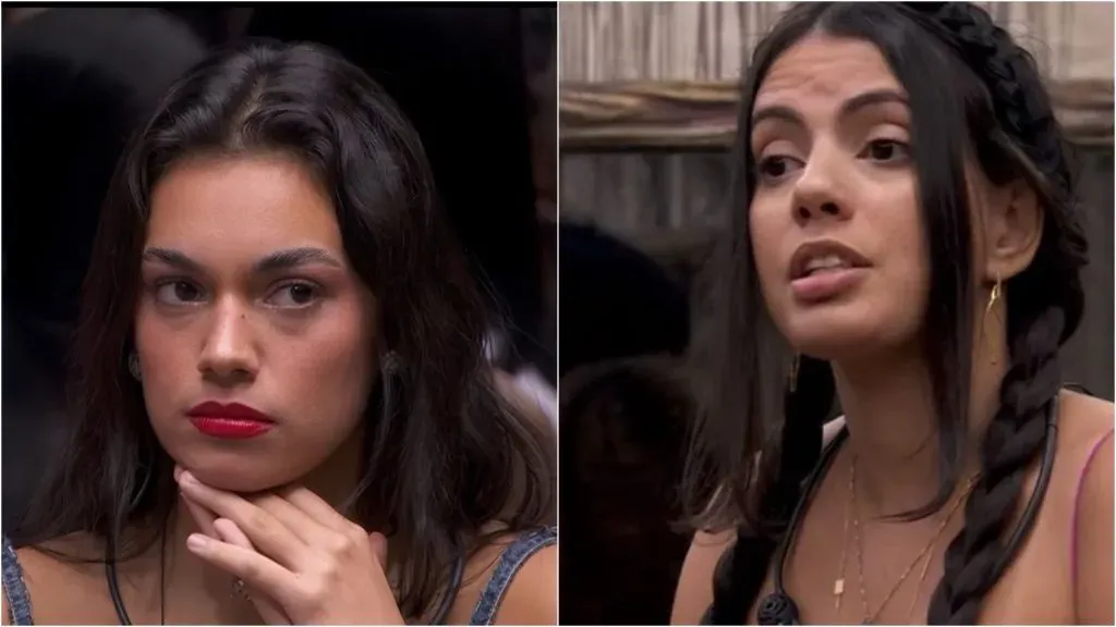 Foto 1: Alane à ( esquerda) – Foto 2: Fernanda à (direita) – Reprodução/ Rede Globo