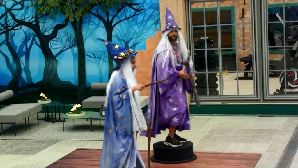 Pitel e Juninho no quarto monstro da temporada. Reprodução/Globo