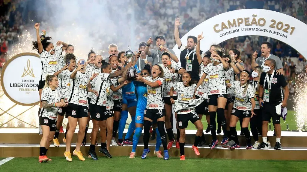 Corinthians x Santa Fé na final da Libertadores 2021. Foto: Buda Mendes/Getty Images