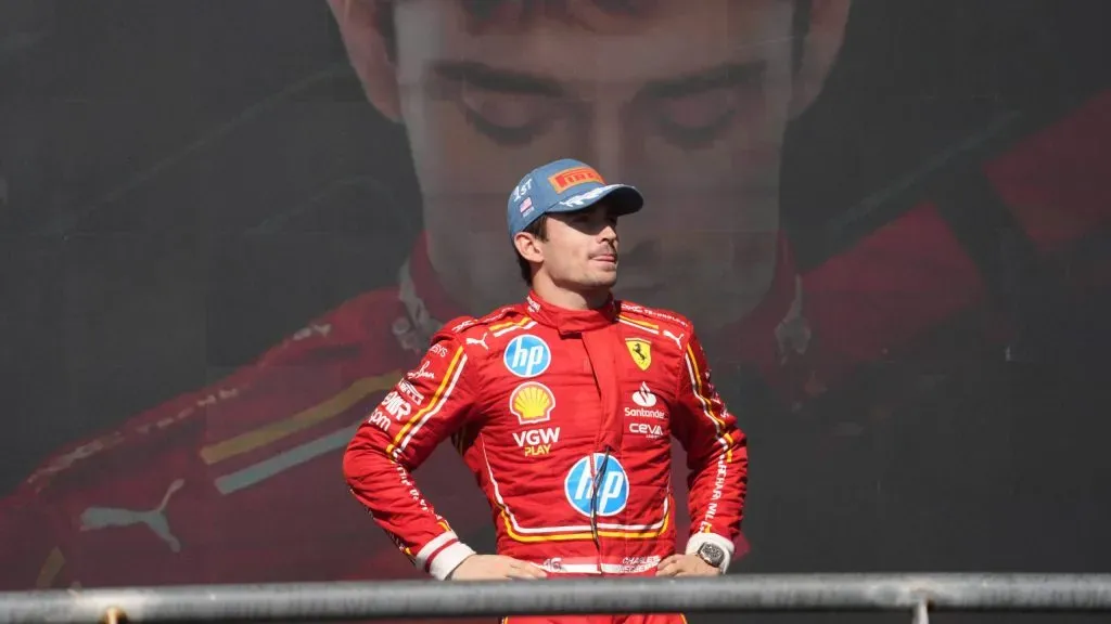 Leclerc no pódio do GP de Austin