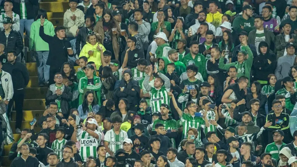 Protesta de los hinchas de Atlético Nacional