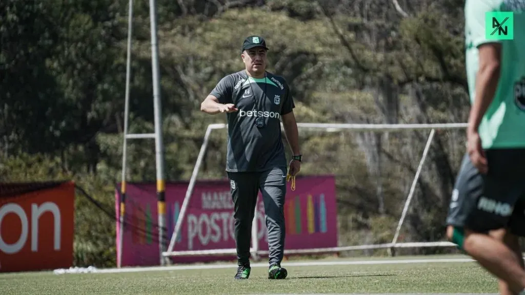 Efraín Juárez, técnico de Atlético Nacional. Foto: Atlético Nacional.