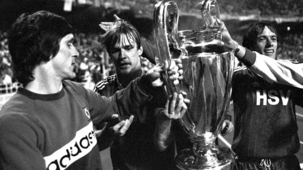 Hamburger players celebrate win vs Juventus. (Source: Getty Images)