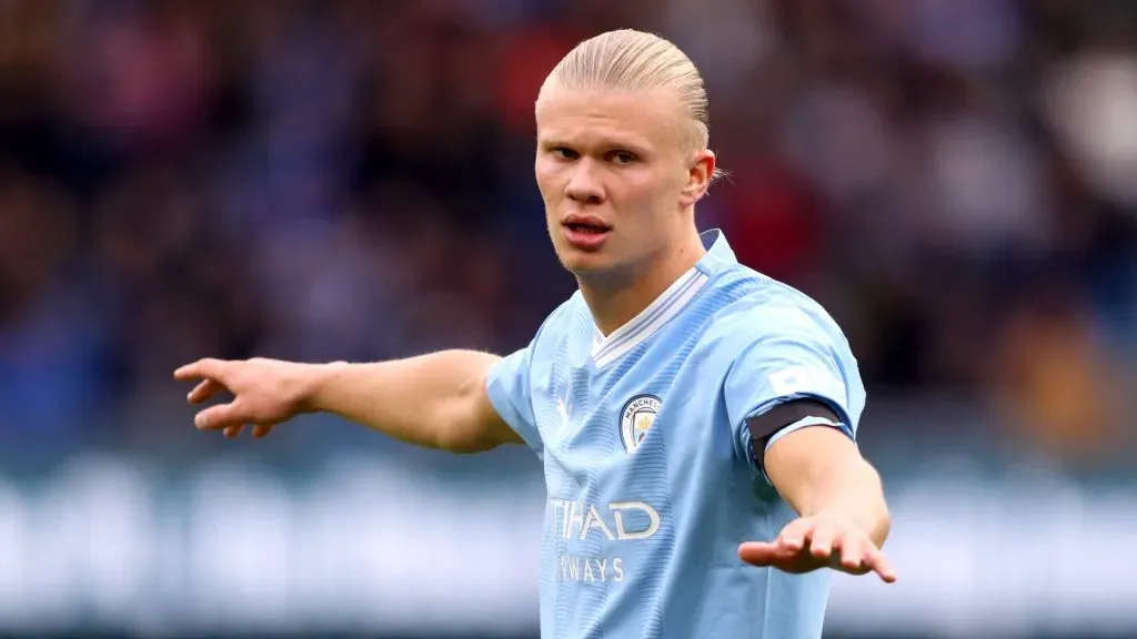 Erling Haaland with Manchester City (Getty Images)