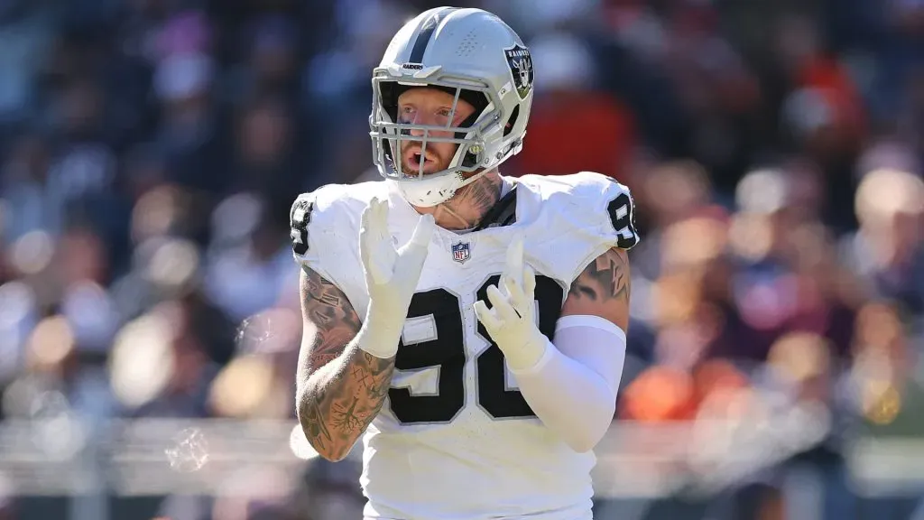 Maxx Crosby #98 of the Las Vegas Raiders