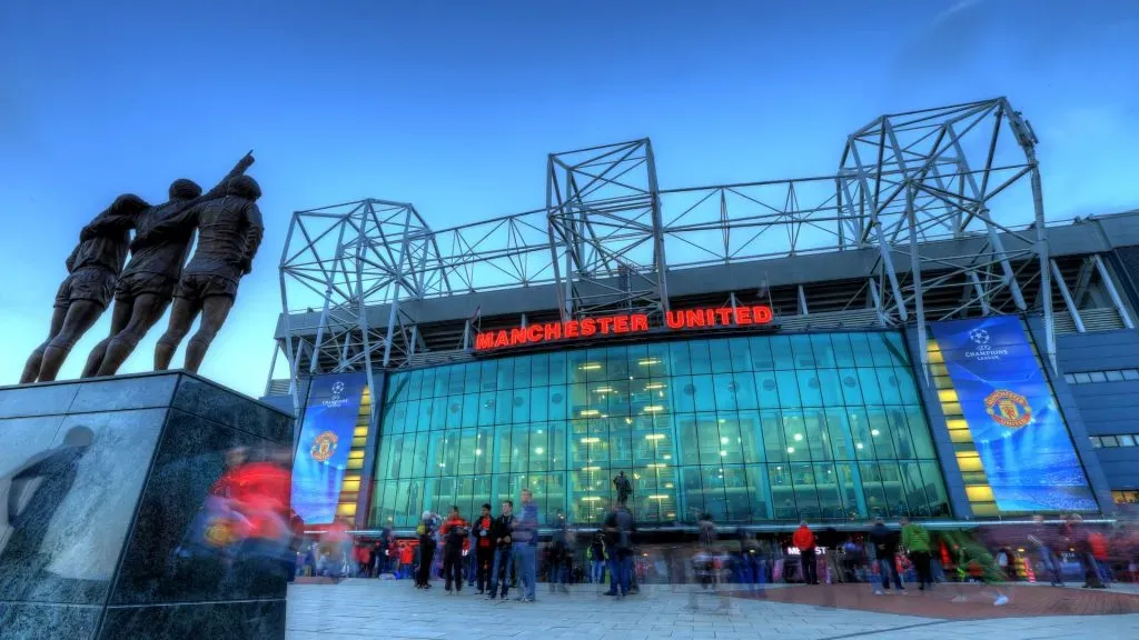 A general view of the East Stand at Old Trafford, the home of Manchester United before the UEFA Champions League match between Manchester United and Sporting Braga on October 23, 2012 in Manchester, England. (Photo by Richard Heathcote/Getty Images)